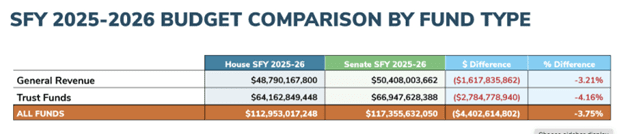 House & Senate Proposed Budget (SFY 2025 – 2026) – Florida Association ...