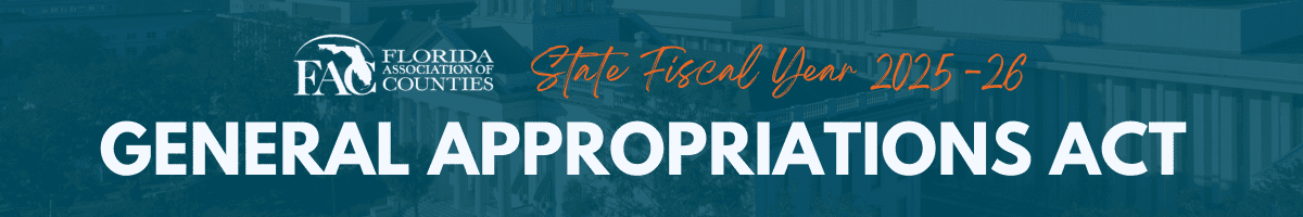 SFY 2025-26 General Appropriations Act – Florida Association of Counties